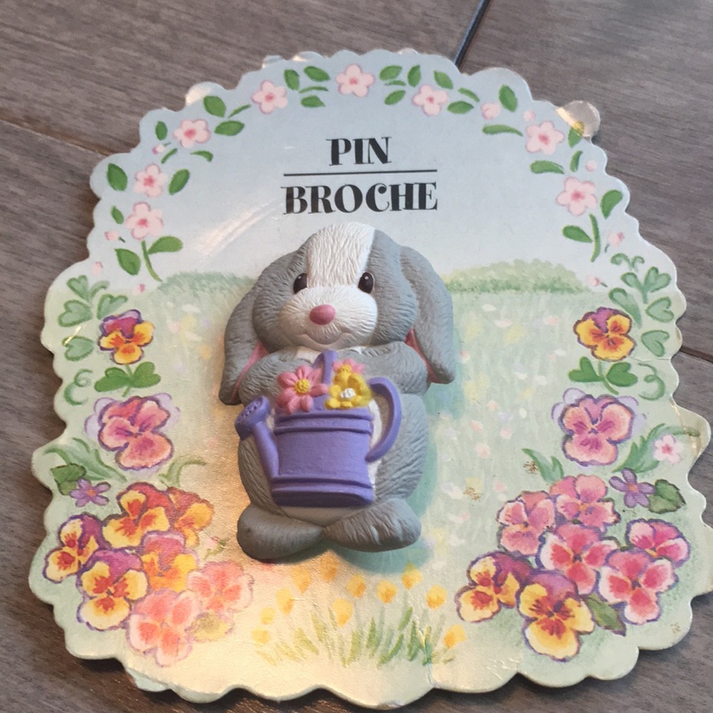 Hallmark bunny pin.